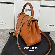 Celine Small 16 Bag Calfskin Tan 23x19x10.5cm - 5