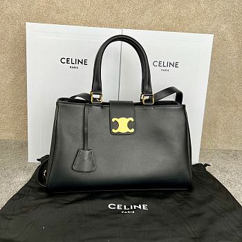 Celine Medium Appoline Bag Calfskin Black 37.5 x 22 x 16 cm