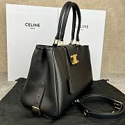 Celine Medium Appoline Bag Calfskin Black 37.5 x 22 x 16 cm - 2