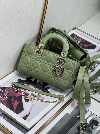 Dior Small Lady D-joy Bag Green 22x12x6cm