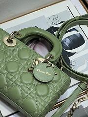 Dior Small Lady D-joy Bag Green 22x12x6cm - 5