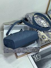 Dior Small Lady D-joy Matte Blue 22cm - 3