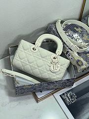 Dior Small Lady D-joy Matte White 22cm - 2