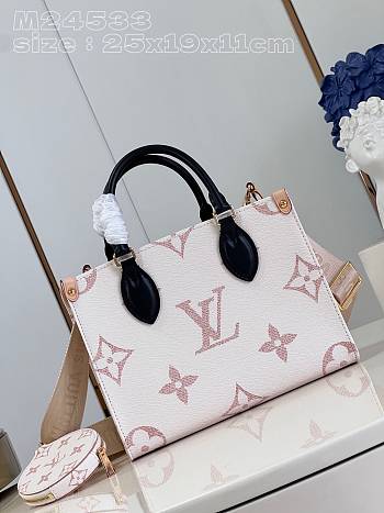 Louis Vuitton LV Onthego PM White Bag 25x19x11.5cm