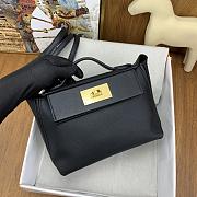 Hermes Mini Kelly 24/24 Black Gold Bag 21cm - 3