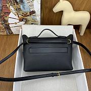 Hermes Mini Kelly 24/24 Black Gold Bag 21cm - 2