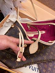 Louis Vuitton LV Neverfull MM Pink Pivoine 31 x 28 x 14 cm - 6