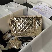 Chanel Flap Bag & Star Coin Purse Mirror Gold 24x15.5x7.5cm - 4