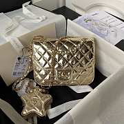 Chanel Mini Flap Bag & Star Coin Purse Mirror Gold 20x15x6.5cm - 1