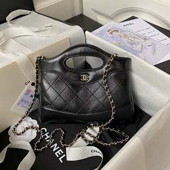 Chanel Nano 31 Black Bag 20.5x17.5cm