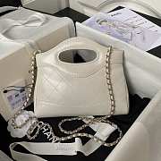 Chanel Nano 31 White Bag 20.5x17.5cm - 4