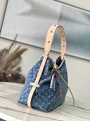 Louis Vuitton LV CarryAll Denim Blue Bag 39x30x15cm - 5