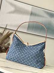 Louis Vuitton LV CarryAll Denim Blue Bag 39x30x15cm - 4