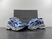 Balenciaga Runner Blue Grey Sneaker - 4