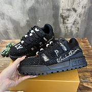 Louis Vuitton LV Trainer Black Sneaker - 1