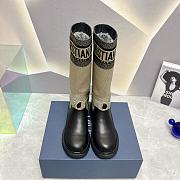 Dior D-major Boot Taupe Black Technical - 2