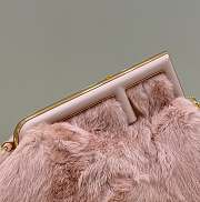 Fendi First Pink Shearling Bag 32.5x15x23.5cm - 4