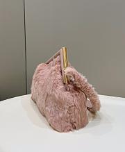 Fendi First Pink Shearling Bag 32.5x15x23.5cm - 2