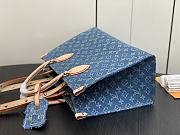 Louis Vuitton LV Onthego MM Denim Blue 35x27x14cm - 6