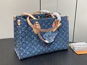 Louis Vuitton LV Onthego MM Denim Blue 35x27x14cm - 2