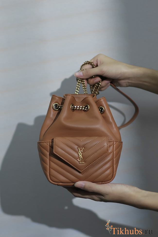 YSL Chain Bag Tan 19x13x13cm - 1