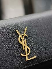 YSL Kate Clutch Black Gold Handbag 27×12×4cm  - 6