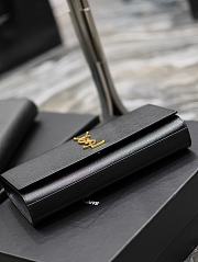 YSL Kate Clutch Black Gold Handbag 27×12×4cm  - 2