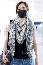 Dior Blue Scarf 140x140cm - 4