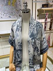 Dior Blue Scarf 140x140cm - 2