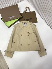 Burberry Honey Canvas Short Trench  - 1