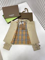 Burberry Honey Canvas Short Trench  - 3