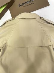 Burberry Honey Canvas Short Trench  - 5