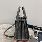 YSL Sac De Jour Grey Crocodile Bag 26x20.5x12.5cm - 3