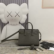 YSL Sac De Jour Grey Crocodile Bag 22cm - 1