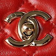 Chanel Trendy Top Handle Red Gold Bag 25cm - 5