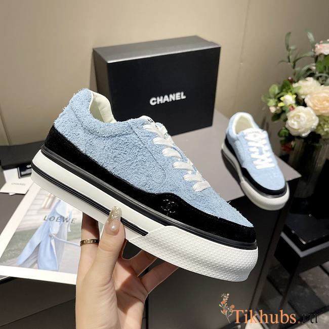 Chanel Blue Sneaker - 1