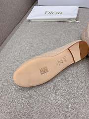 Dior Ballet Flat Nude Quilted Cannage Calfskin - 5