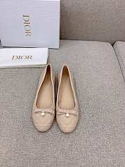 Dior Ballet Flat Nude Quilted Cannage Calfskin - 4