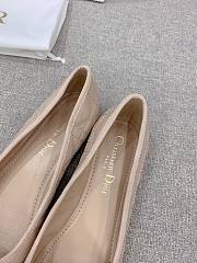 Dior Ballet Flat Nude Quilted Cannage Calfskin - 3