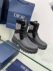 Dior Lace Up Garden Jacquard Boot - 1