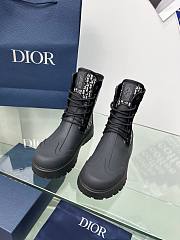 Dior Lace Up Garden Jacquard Boot - 3