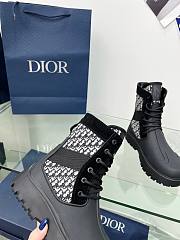 Dior Lace Up Garden Jacquard Boot - 4