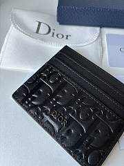 Dior Card Holder Black Gravity Leather - 3