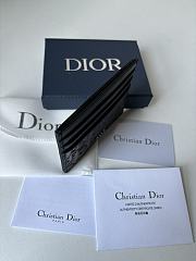 Dior Card Holder Black Gravity Leather - 2