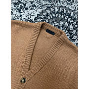 Prada Camel Hair Cardigan Camel Brown - 3