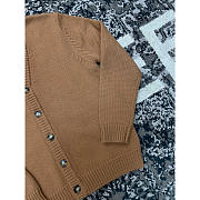 Prada Camel Hair Cardigan Camel Brown - 4