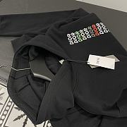 Dior Relaxed-Fit Hooded Sweatshirt Black Cotton Fleece - 4