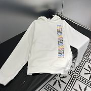 Dior Relaxed-Fit Hooded Sweatshirt White Cotton Fleece - 5