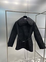 Dior Macrocannage Belted Peacoat Black - 1