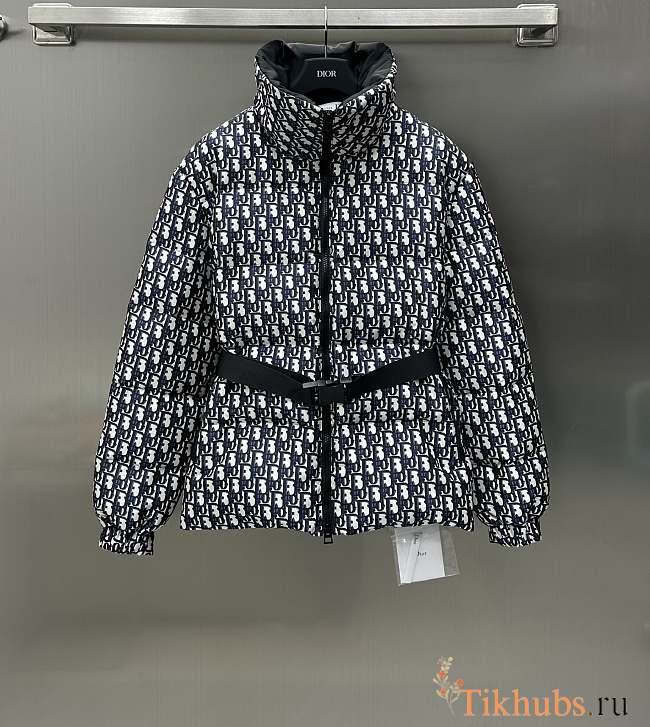 Dior Diorarps Puffer Jacket With Belt Blue  - 1